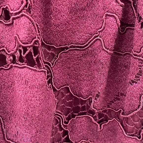 Wendy Bird Women's Eggplant Purple Lace Unrivaled Refinement Cocktail Dress Sz 8 - Picture 8 of 10